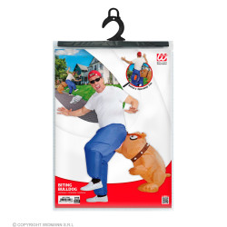 Nafukovací vtipný kostým Muž so psom